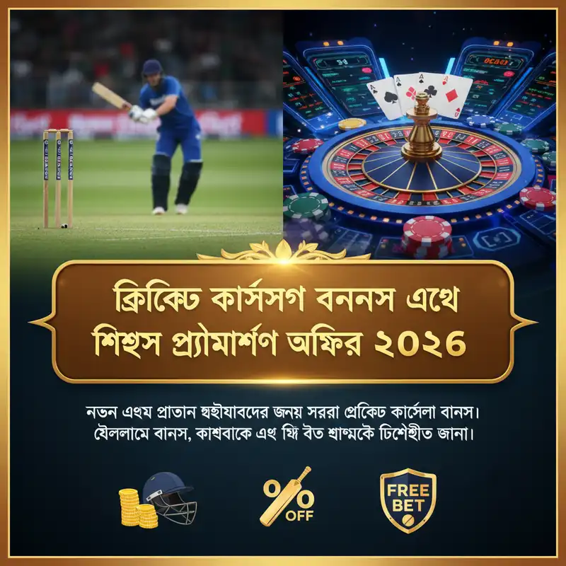 ক্রিকেট ক্যাসিনো বোনাস এবং প্রোমোশন ২০২৬