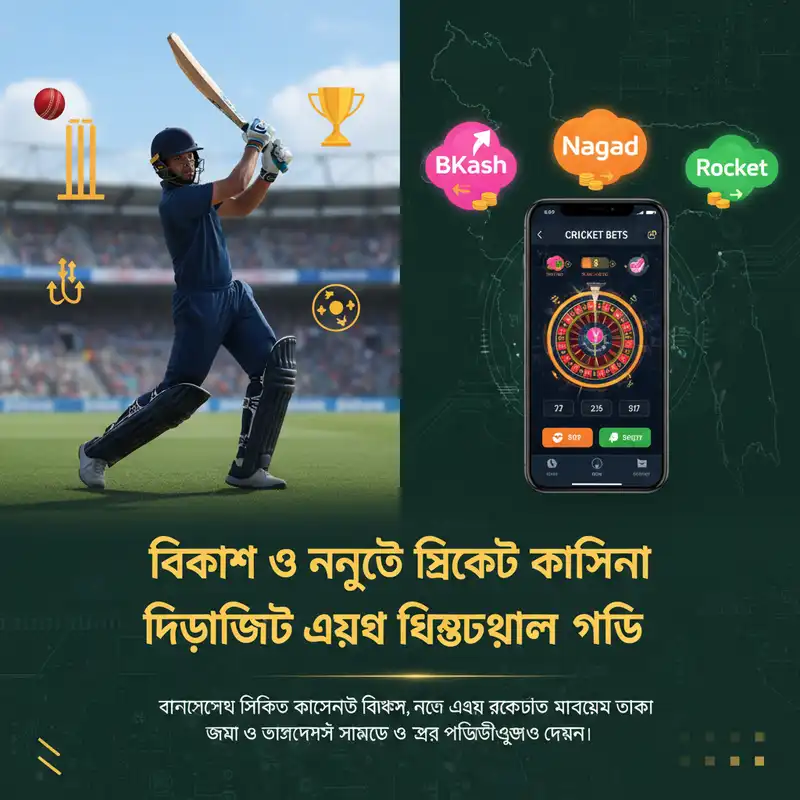 ক্রিকেট ক্যাসিনো পেমেন্ট মেথড বিকাশ ও নগদ